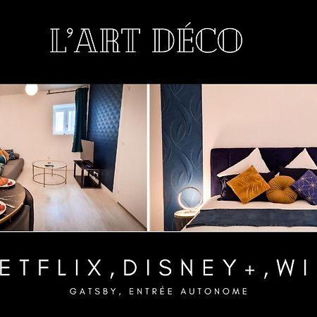 L'Art Deco 3 Etoiles Wifi, Netflix, Disney, Coeur De Bastide Villefranche-de-Rouergue Eksteriør billede