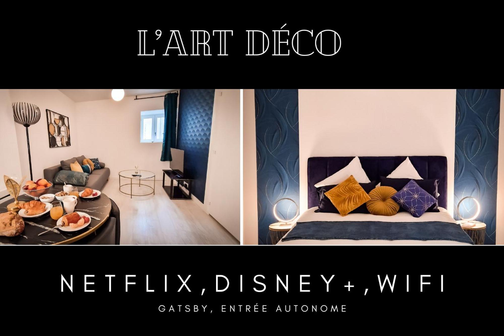 L'Art Deco 3 Etoiles Wifi, Netflix, Disney, Coeur De Bastide Villefranche-de-Rouergue Eksteriør billede